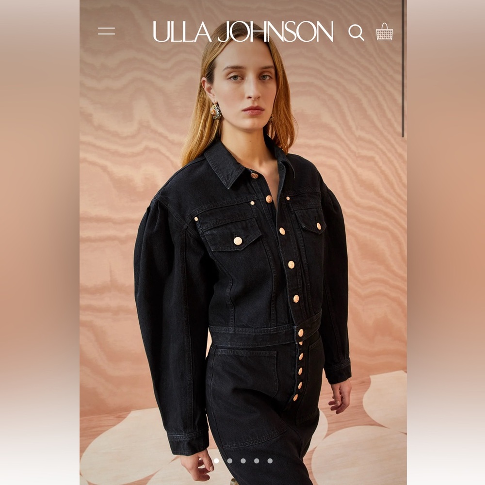 Ulla Johnson 
Cosette Cropped Denim Jacket